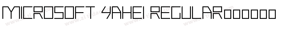 Microsoft YaHei Regular字体转换